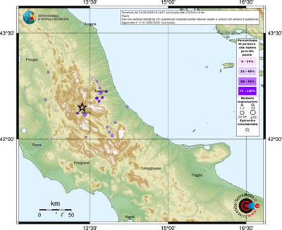 Mappa comuni con almeno 3 questionari