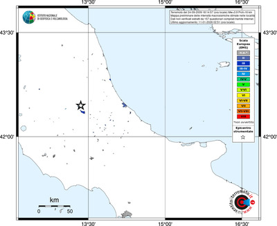 Mappa EMS - territori località