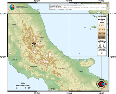 Mappa comuni con almeno 3 questionari