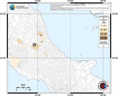 Mappa territorio comunale con almeno 3 questionari