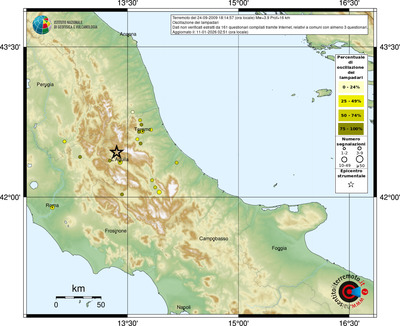 Mappa comuni con almeno 3 questionari