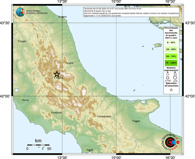 Mappa comuni con almeno 3 questionari