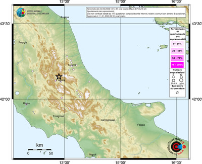 Mappa comuni con almeno 3 questionari