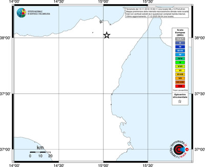 Mappa EMS - territori località