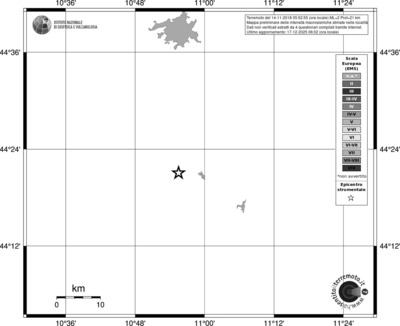 Mappa EMS - territori località