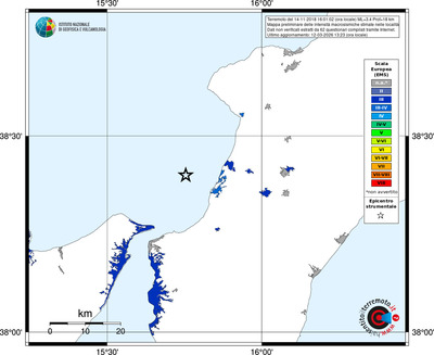 Mappa EMS - territori località