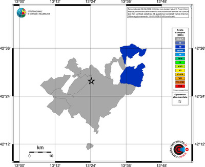 Mappa EMS - territori comuni