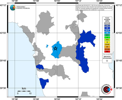Mappa EMS - territori comuni