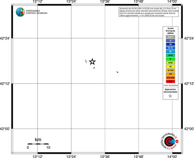 Mappa EMS - territori località