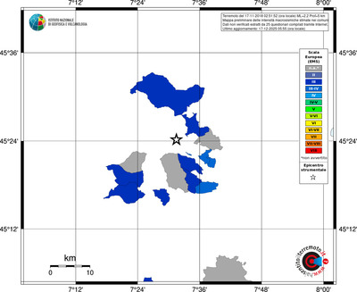 Mappa EMS - territori comuni