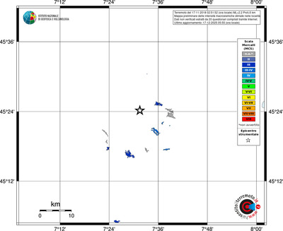 Mappa MCS - territori località