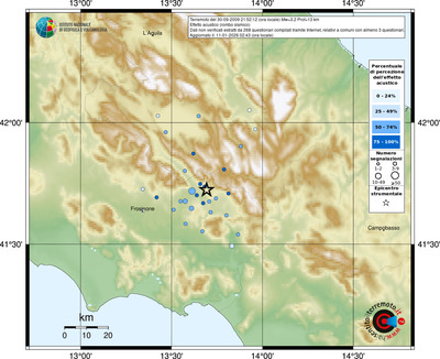 Mappa comuni con almeno 3 questionari