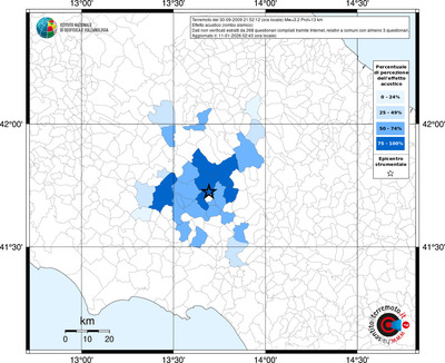 Mappa territorio comunale con almeno 3 questionari
