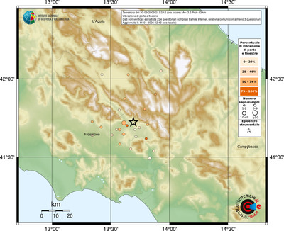 Mappa comuni con almeno 3 questionari