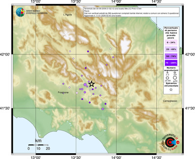 Mappa comuni con almeno 3 questionari