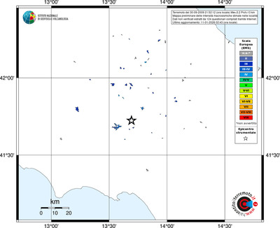 Mappa EMS - territori località