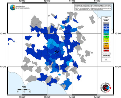 Mappa EMS - territori comuni