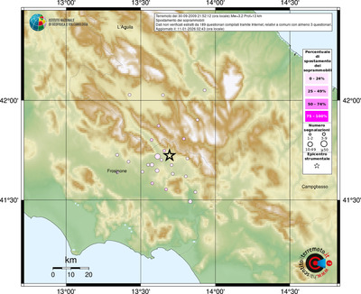 Mappa comuni con almeno 3 questionari