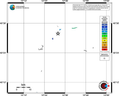 Mappa EMS - territori località