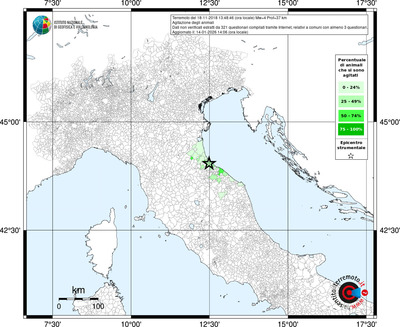 Mappa territorio comunale con almeno 3 questionari