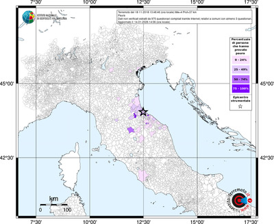Mappa territorio comunale con almeno 3 questionari