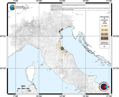 Mappa territorio comunale con almeno 3 questionari