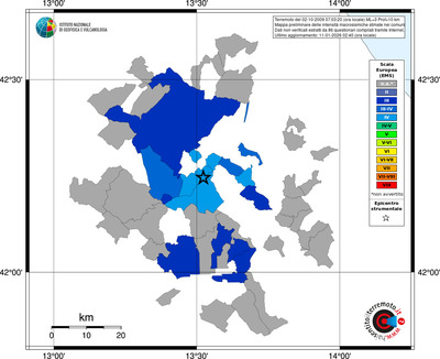 Mappa EMS - territori comuni