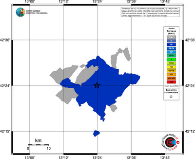 Mappa EMS - territori comuni