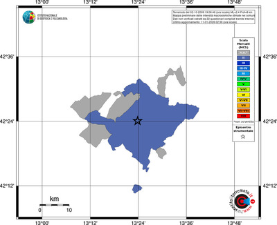 Mappa MCS - territori comuni