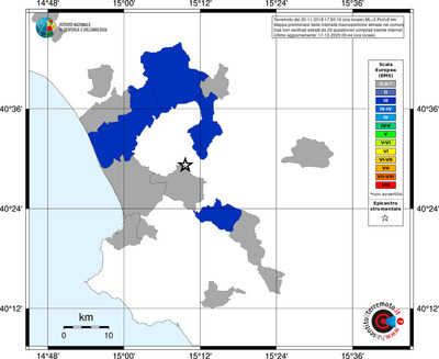 Mappa EMS - territori comuni
