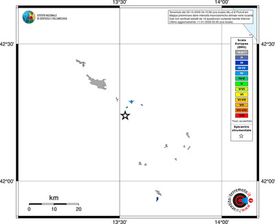Mappa EMS - territori località