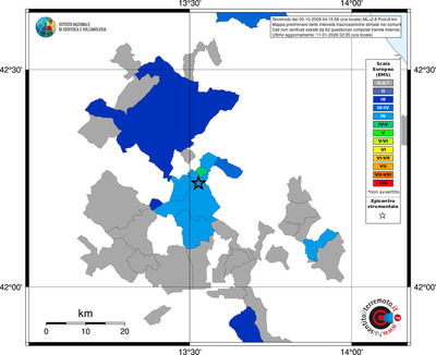 Mappa EMS - territori comuni