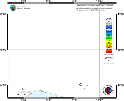 Mappa EMS - territori località