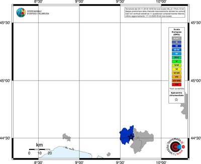 Mappa EMS - territori comuni