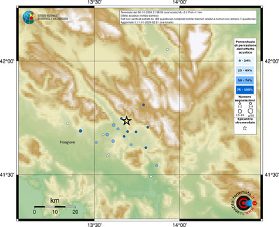 Mappa comuni con almeno 3 questionari