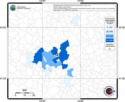 Mappa territorio comunale con almeno 3 questionari