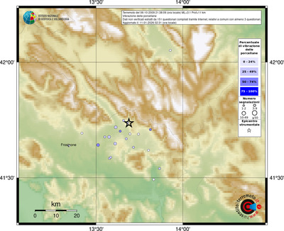 Mappa comuni con almeno 3 questionari