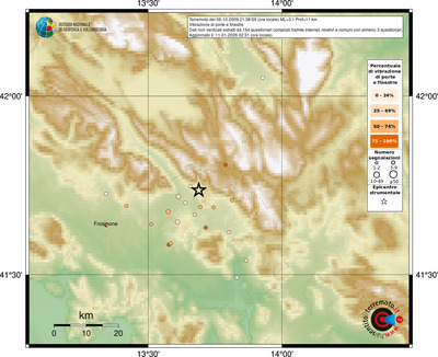 Mappa comuni con almeno 3 questionari