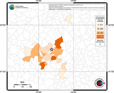 Mappa territorio comunale con almeno 3 questionari
