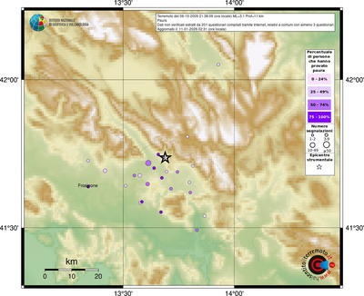 Mappa comuni con almeno 3 questionari
