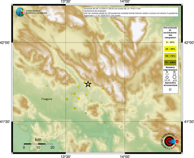 Mappa comuni con almeno 3 questionari