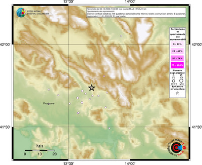 Mappa comuni con almeno 3 questionari