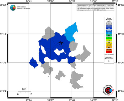 Mappa EMS - territori comuni
