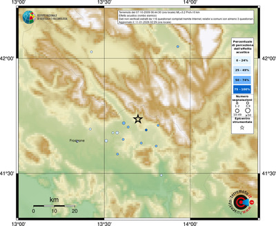 Mappa comuni con almeno 3 questionari