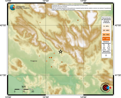 Mappa comuni con almeno 3 questionari