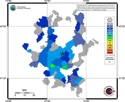 Mappa MCS - territori comuni