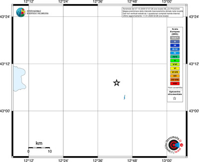 Mappa EMS - territori località