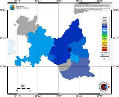 Mappa EMS - territori comuni