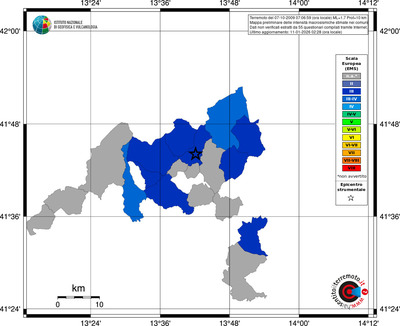Mappa EMS - territori comuni