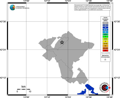 Mappa EMS - territori comuni